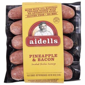 Aidell’s Anti-biotic Free Pineapple Bacon Sausage, 3 lbs