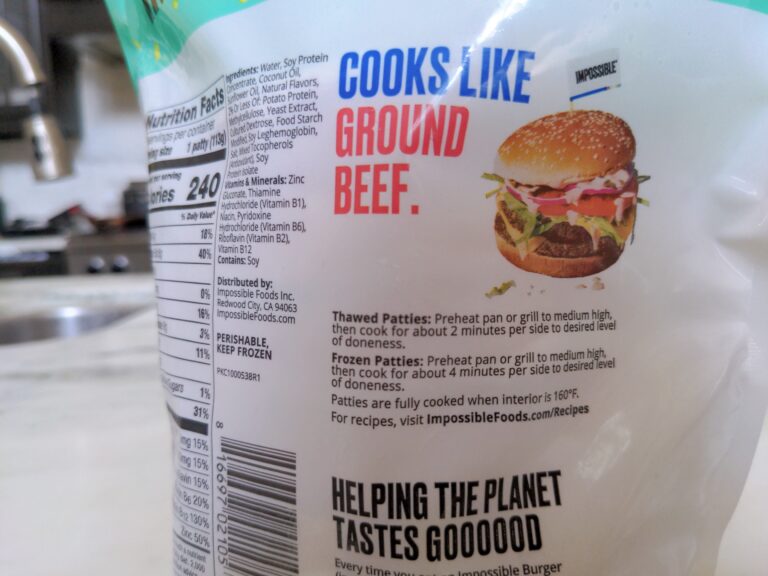 Impossible Burger Cooking Instructions scaled