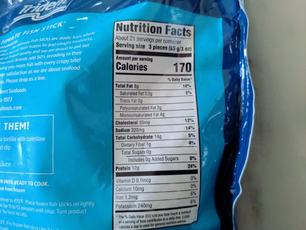 Ultimate Fish Stick Costco Nutritional Information scaled