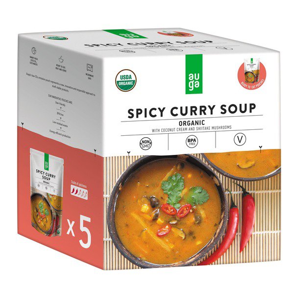 auga organic spicy curry soup 5 x 14 1 oz