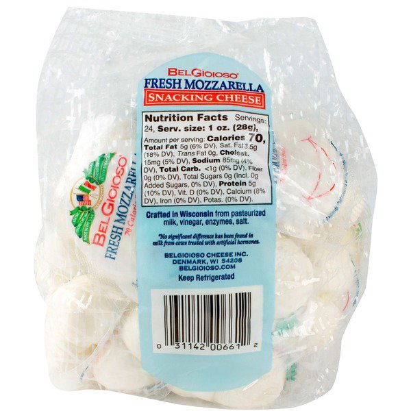 belgioioso mozzarella snack pack 24 x 1 oz 1