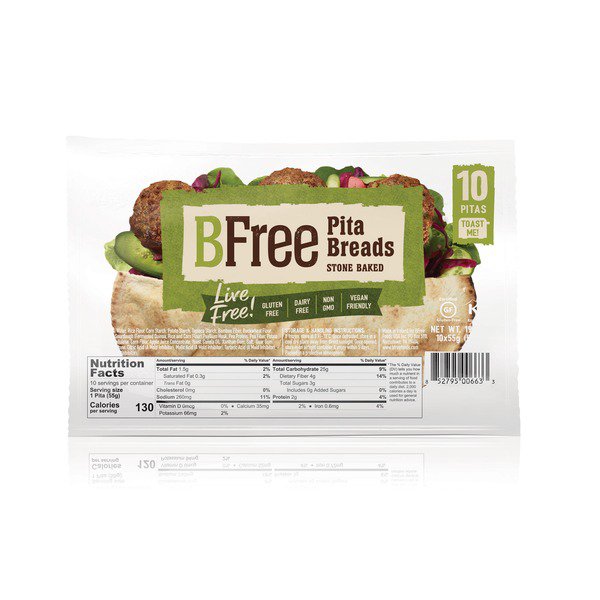 bfree gluten free pita bread 19 4 oz
