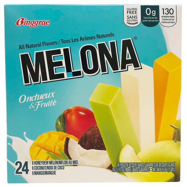 binggrae melona frozen dessert bars 24 x 2 7 fl oz