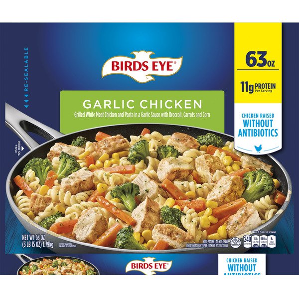birds eye garlic chicken meal 63 oz