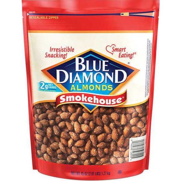 Blue Diamond Smokehouse Almonds 45 Oz Costco Food Database