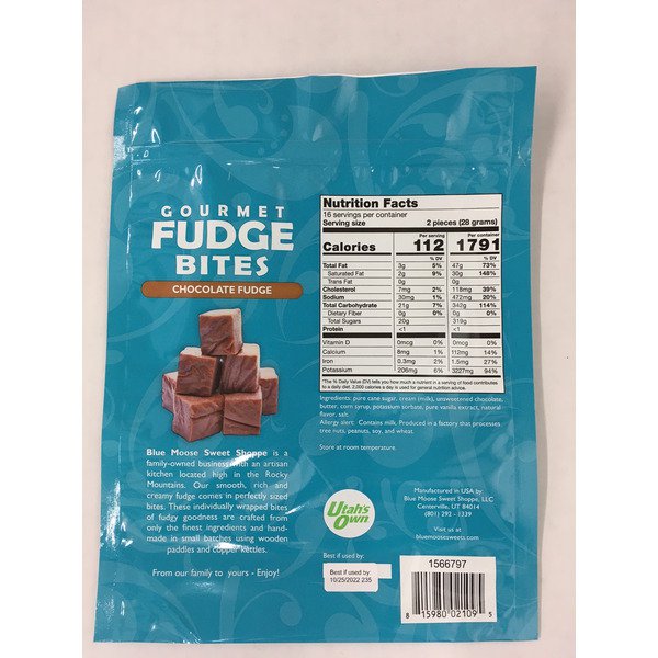 blue moose chocolate fudge bites 16 oz 1