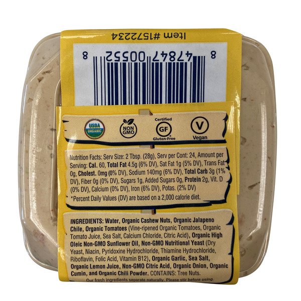 blue moose organic queso blanco cashew dip 24 oz 1