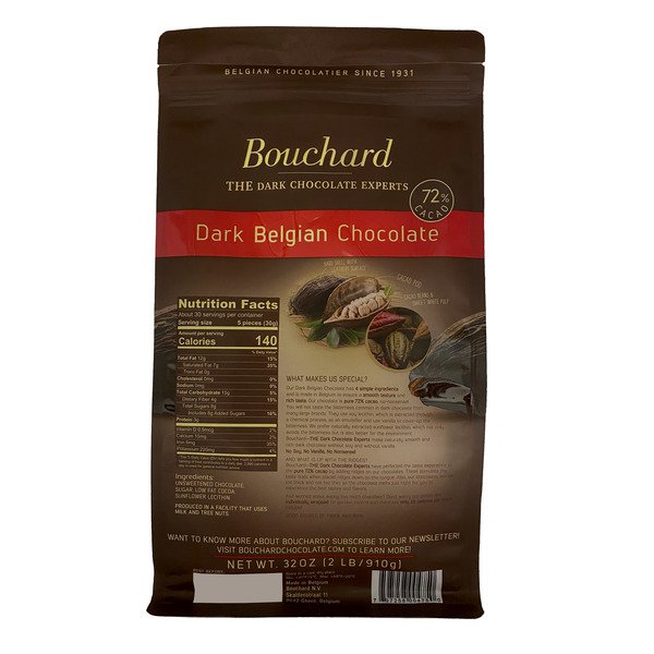 bouchard belgian dark chocolate 32 oz 1