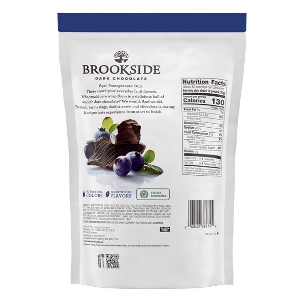 brookside acai blueberry flavored dark chocolate 32 oz 1