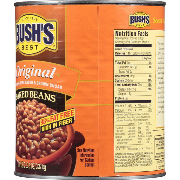 bushs baked beans 117 oz 1