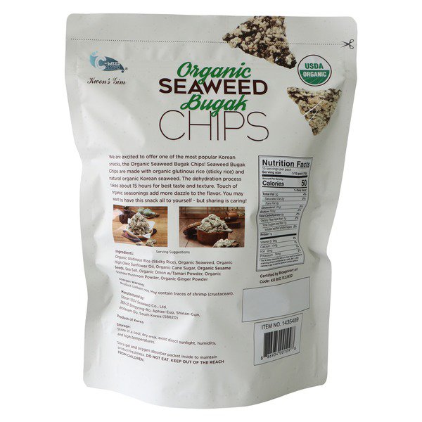 c weed snack organic seaweed bugak chip 5 29 oz 1