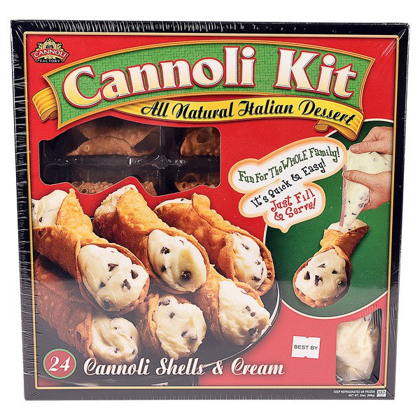 cannoli factory cannoli kit with cream 32 oz