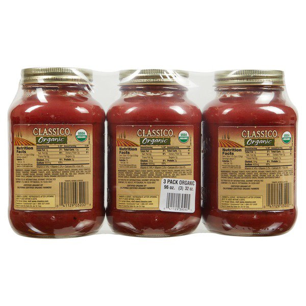 classico organic pasta sauce 3 x 32 oz 1