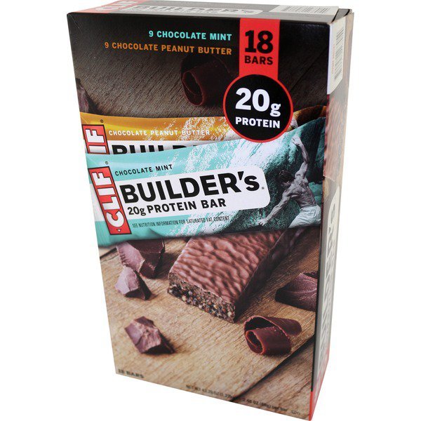 clif bar builders protein 18 ct