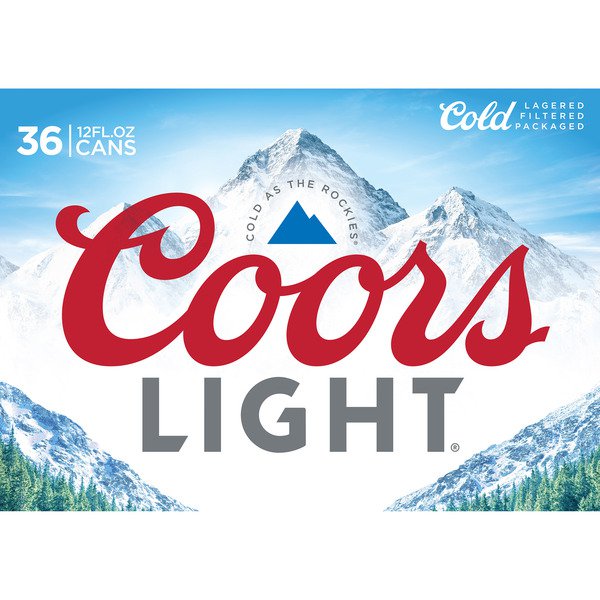 Coors Light Cans 36 X 12 Fl Oz