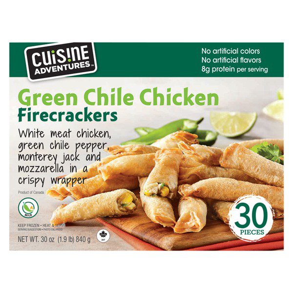 cuisine adventures green chile chicken firecrackers 30 oz