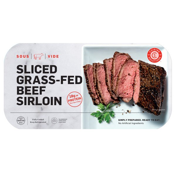 cuisine solutions grass fed beef sliced sirloin