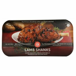 cuisine solutions lamb shank w portobello