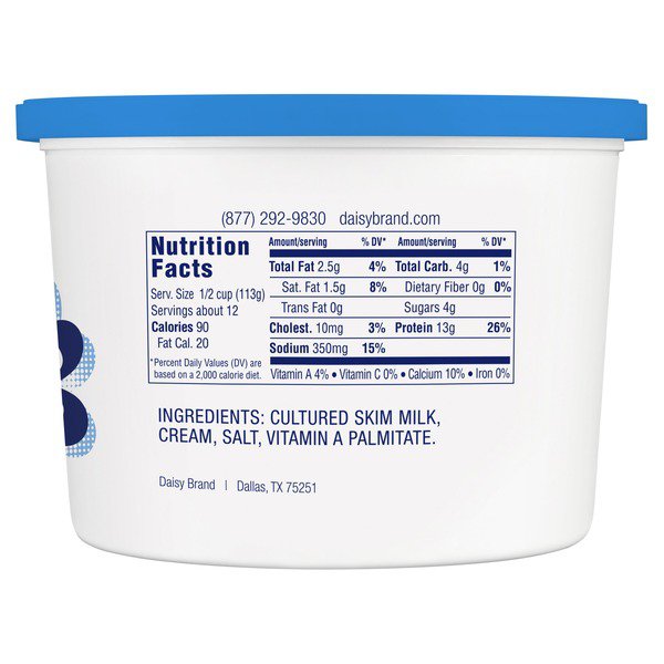 daisy low fat cottage cheese 3 lb 1