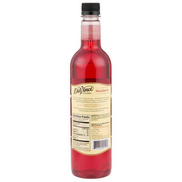 davinci strawberry syrup 750 ml 1