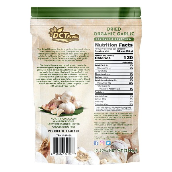 dct foods organic dried garlic 10 93 oz 1