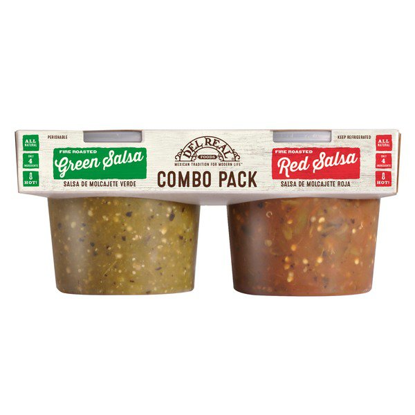 del real foods salsa red green combo pack 2 x 24 oz 3