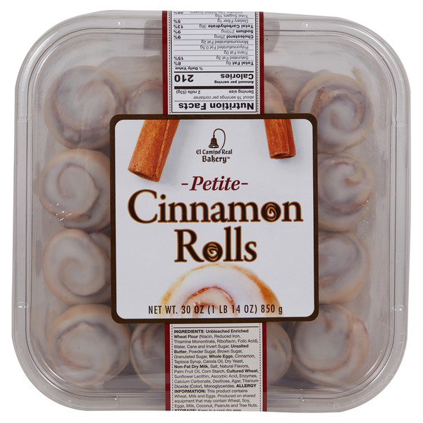 El Camino Real Bakery Mini Cinnamon Rolls, 31 Oz Costco Food Database