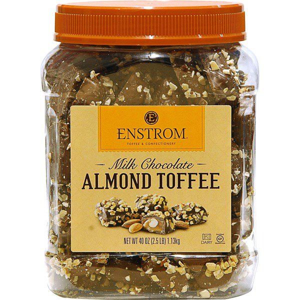 enstrom milk chocolate almond toffee 40 oz 1
