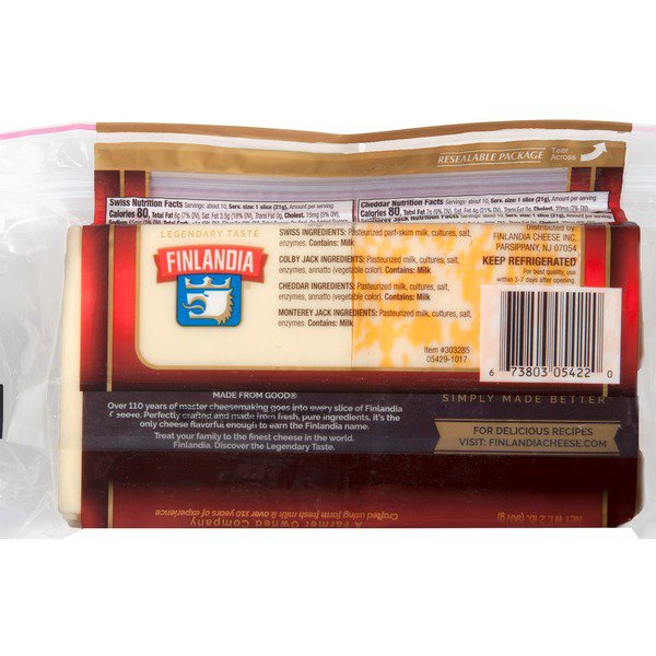 finlandia premium four cheese deli slices 2 lb 3