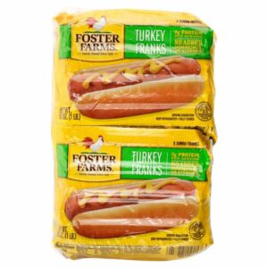 foster farms turkey franks 6 x 1 lb 1