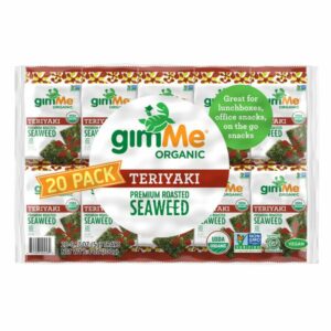 gimme organic teriyaki seaweed snacks 20 ct x 17 oz 1