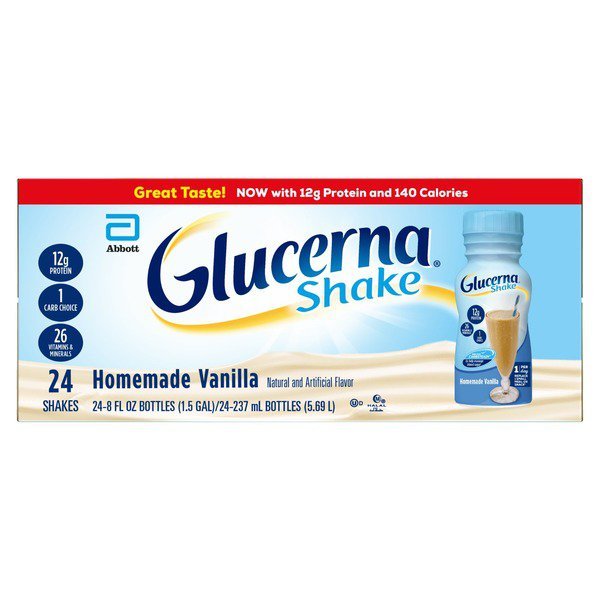glucerna diabetes nutritional shake homemade vanilla 24 x 8 fl oz 3