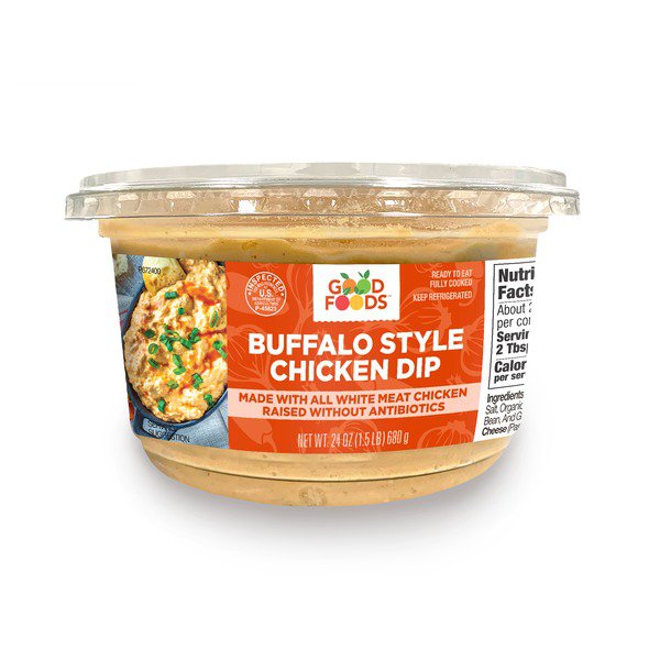 good foods buffalo chicken dip 24 oz 1 5 lbs