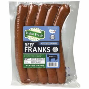 Halal Fresh Beef Franks, 32 oz