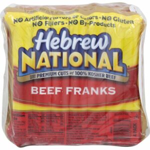 Hebrew National Beef Franks, 4 x 12 oz, the Costcodle item for 2024-04-07