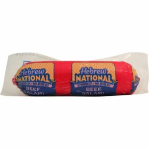 hebrew national beef salami bullet 2 lbs