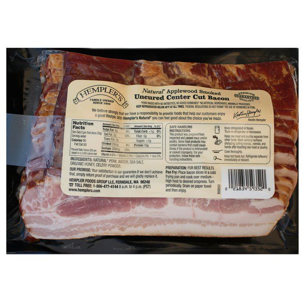 hemplers uncured abf bacon 3 lb 1