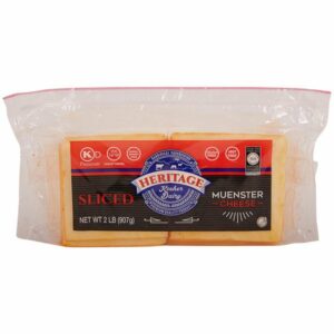 heritage kosher dairy sliced muenster 32 oz 2