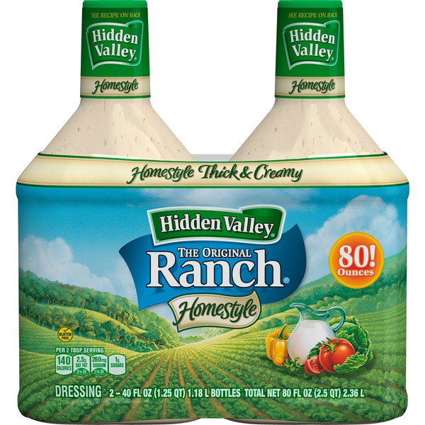 hidden valley ranch dressing 2 x 40 oz 1