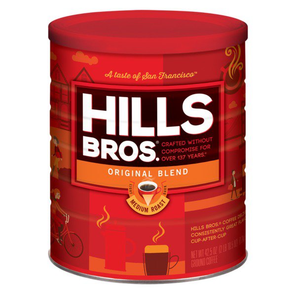 hills brothers original blend ground coffee medium roast 42 5 oz 2