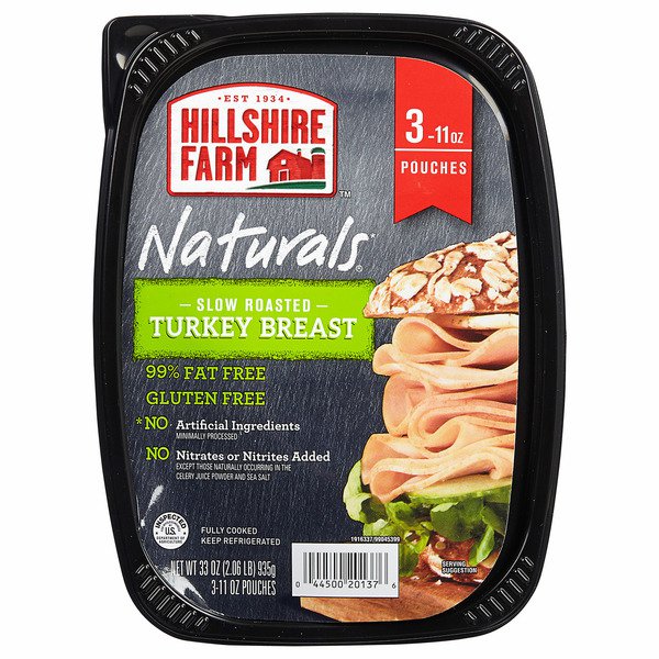 hillshire farms naturals turkey breast 3 x 11 oz 2