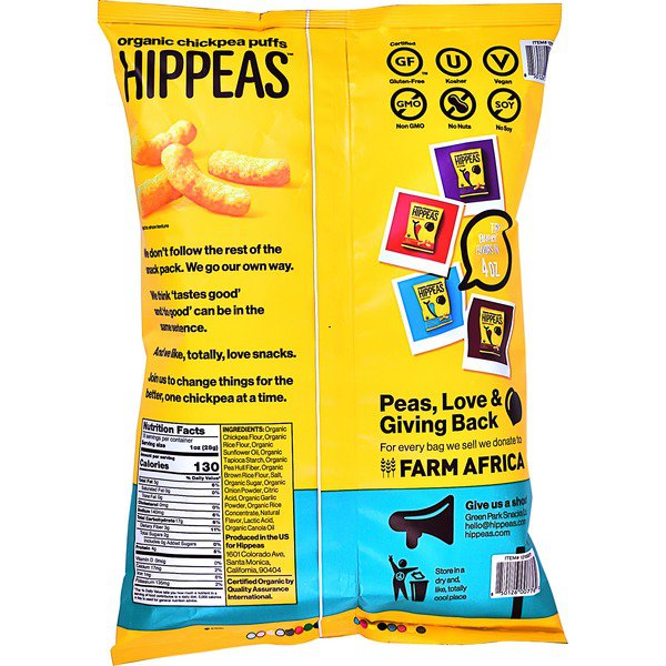 hippeas organic vegan white cheddar chickpea puffs 18 oz 3
