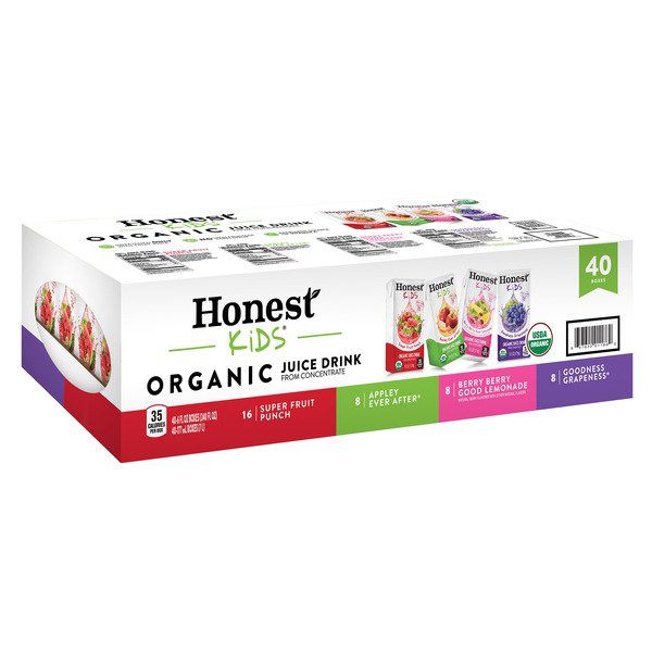 honest kids organic juice drink variety 40 x 6 fl oz 2
