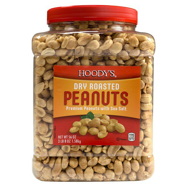 hoodys dry roasted peanuts 56 oz 1