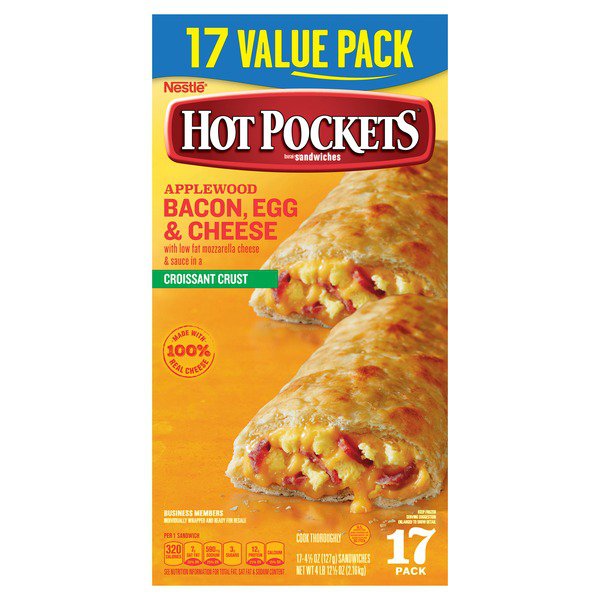 hot pockets bacon egg cheese 17 x 4 5 oz 1