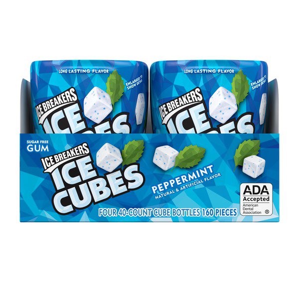 ice cube peppermint bottle gum 4 x 40 ct 1