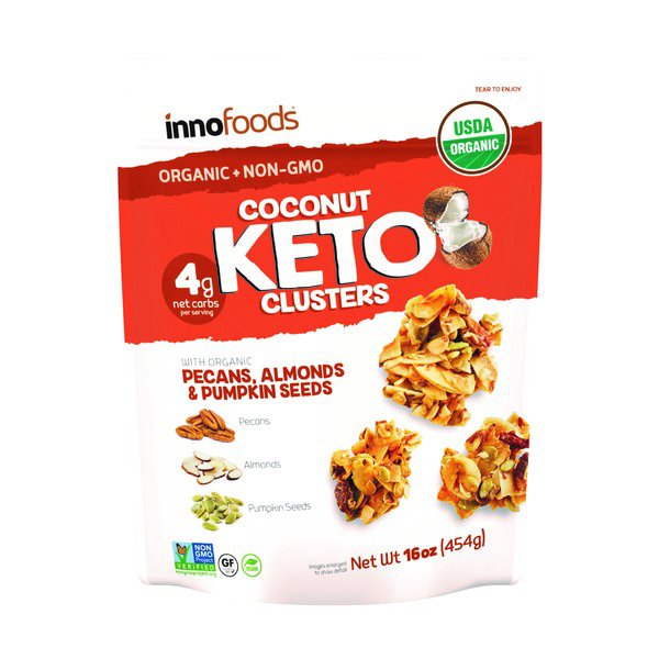 inno foods organic coconut keto clusters 18 oz 2