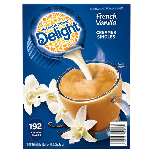 international delight french vanilla coffee creamer singles 192 ct 2