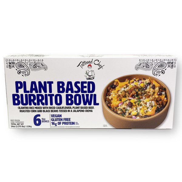 itella plant based burrito bowl 6 x 9 oz