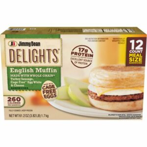 jimmy dean turkey sausage muffin cage free 12 ct 2